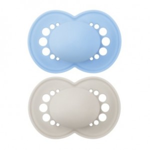 AM Original 2-pack, Str. 2 (6-16 mdr.), Symmetrisk - Silikon