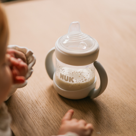 NUK For Nature, Drikkekop Med Tut, Cream