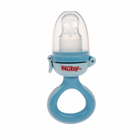 Nüby, Silikon matsmokk, 6 mnd., Blue