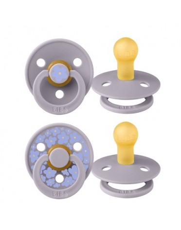 BIBS Studio Line - 2-pakning,  Str. 1 (0-6 md.), Rund - Lateks,