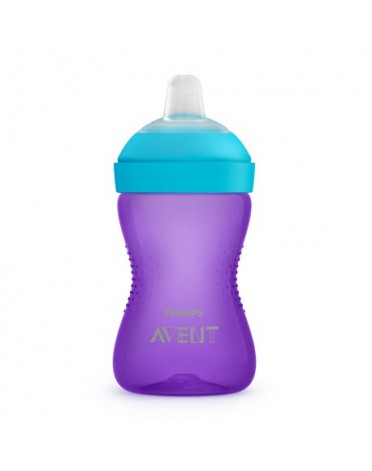 Philips Avent, Kopp med bitsäker drickpip,  Lila/blå, Ålder 9m+