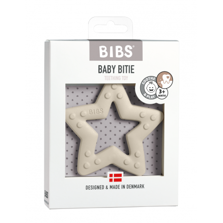 Bibs Baby Bitie,  Bitring, Star, Ivory