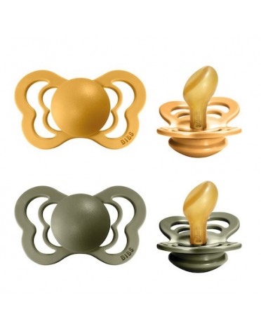 BIBS Couture - 2 pack,  Storlek 2 (6+ m), Ortodontisk - Latex,