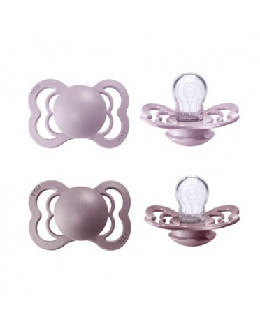 BIBS Supreme - 2 pack,  Storlek 1 (0-6m), Symmetrisk - Silikon