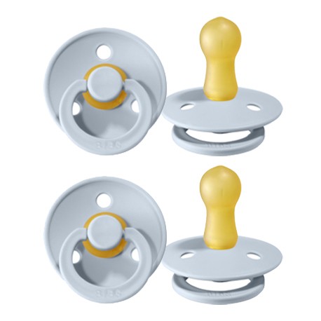 BIBS Colour - 2 pack, Storlek 2 (6+ mån.), Rund - Latex