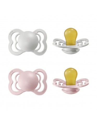 BIBS Supreme - 2 pack,  Storlek 1 (0-6m), Symmetrisk - Latex,