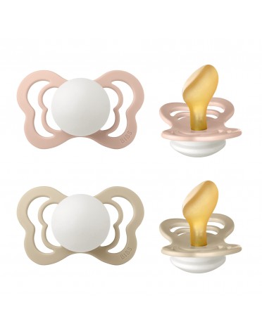 BIBS Couture - 2 pack,  Storlek 2 (6+ m), Ortodontisk - Latex,