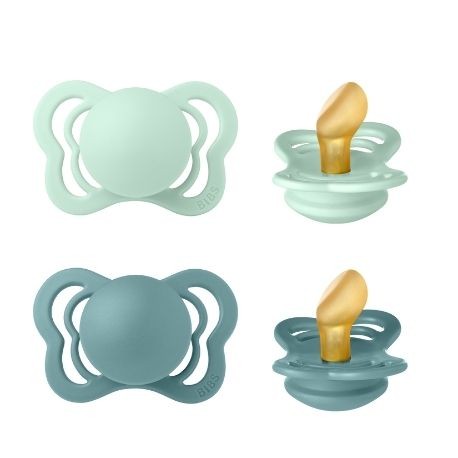 BIBS Couture - 2 pack,  Storlek 1 (0-6m), Ortodontisk - Latex,