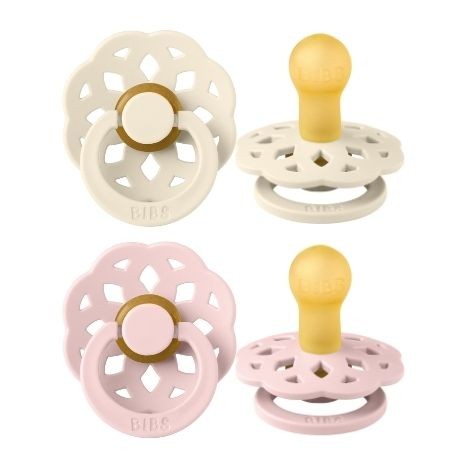 BIBS Boheme - 2 pack, Storlek 2 (6+ mån.), Rund - Latex,