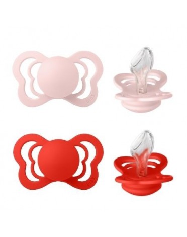 BIBS Couture - 2 pack,  Storlek 2 (6+ m), Ortodontisk - Silikon,