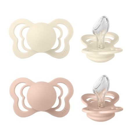 BIBS Couture - 2 pack,  Storlek 2 (6+ m), Ortodontisk - Silikon,