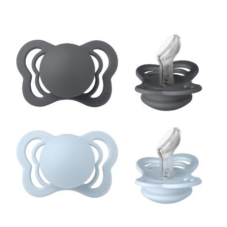 BIBS Couture - 2 pack,  Storlek 1 (0-6m), Ortodontisk – Silikon