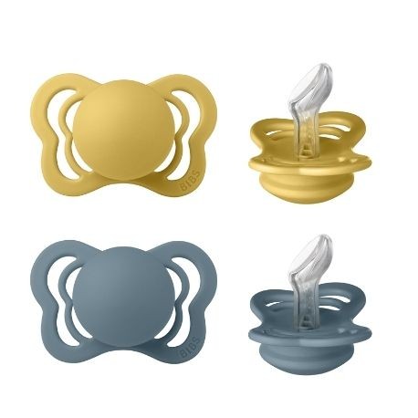 BIBS Couture - 2 pack,  Storlek 1 (0-6m), Ortodontisk – Silikon