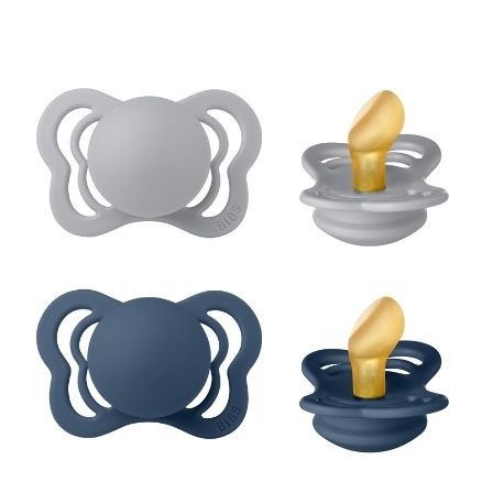 BIBS Couture - 2 pack,  Storlek 1 (0-6m), Ortodontisk - Latex,
