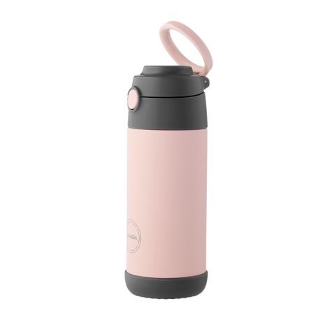 Aya&Ida,  Kids Straw Bottle, Dryckesflaska med sugrör, 350 ml, Soft Rose