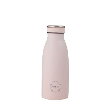 Aya&Ida,  Drinking Bottle, Vattenflaska med lock, 350 ml, Soft Rose