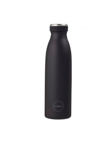 Aya&Ida,  Drinking Bottle, Vattenflaska med lock, 500 ml, Matte Black