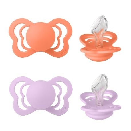 BIBS Couture - 2 pack,  Storlek 2 (6+ m), Ortodontisk - Silikon,