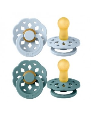 BIBS Boheme - 2 pack, Storlek 2 (6+ mån.), Rund - Latex