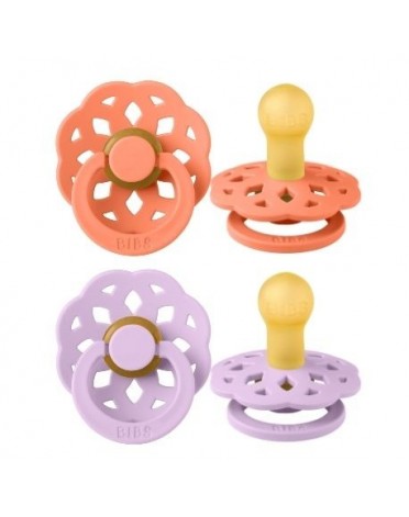 Bibs Boheme - 2 pack,  Str. 1 (0-6 mån.), Rund - Latex,