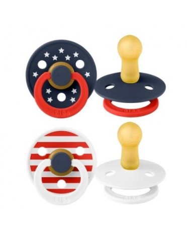 BIBS Colour - 2 pack, Storlek 2 (6+ mån.), Rund - Latex