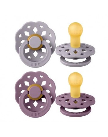 BIBS Boheme - 2 pack,  Str. 1 (0-6 mån.), Rund - Latex,