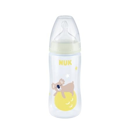 NUK First Choice Night, Nappflaska, Transparent / gul, 6-18 months. NUK First Choice Night, Nappflaska, Transparent / gul, 6-18 months.