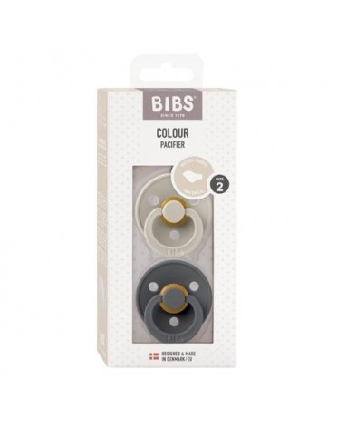 BIBS Colour 2-pack, Storlek 2 (6+mån), Ortodontisk - Latex