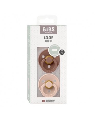 BIBS Colour 2-pack,  Storlek 1 (0-6mån), Symmetrisk - Latex