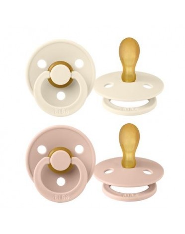 BIBS Colour 2-pack, Storlek 2 (6+mån), Symmetrisk - Latex