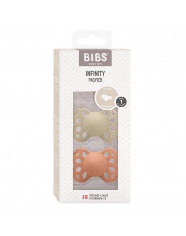 BIBS Infinity 2-pack, Storlek 1 (0-6 m), Anatomisk - Silikon