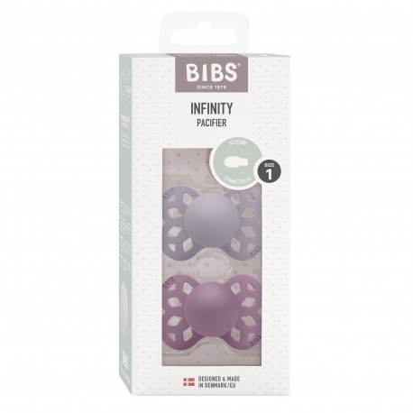 BIBS Infinity 2-pack,  Storlek 1 (0-6 m), Symetrisk- Silikon