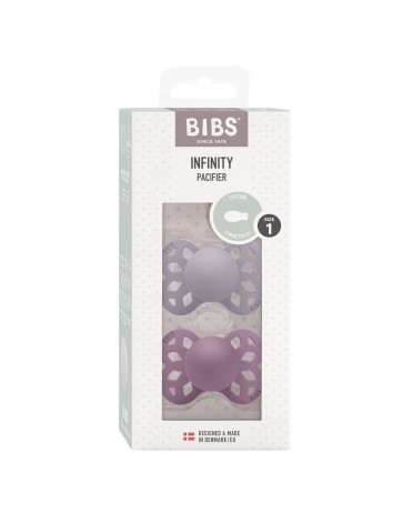 BIBS Infinity 2-pack,  Storlek 1 (0-6 m), Symetrisk- Silikon