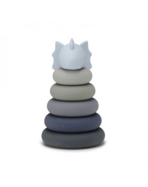 Konges Sløjd, Stapeltorn, Mini Stacking,  Blå