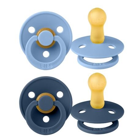 BIBS Colour - 2 pack, Storlek 2 (6+ mån.), Rund - Latex
