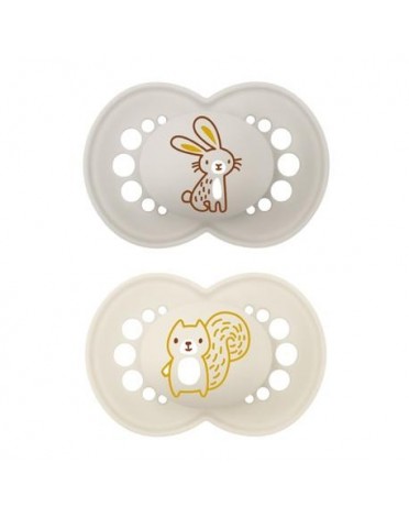 MAM Original 2 pack, Storlek 3 (16-36 månader), Symmetrisk - Silikon