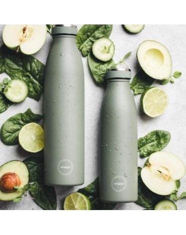 Aya&Ida,  Drinking Bottle, Vattenflaska med lock, 750 ml, Tropical Green