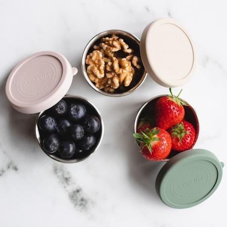 Aya&Ida, Snacksbehållare 100 ml, Dark Grey / Soft Rose