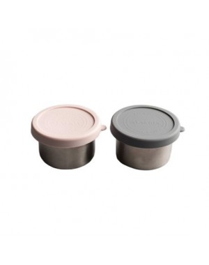 Aya&Ida, Snacksbehållare 100 ml, Dark Grey / Soft Rose