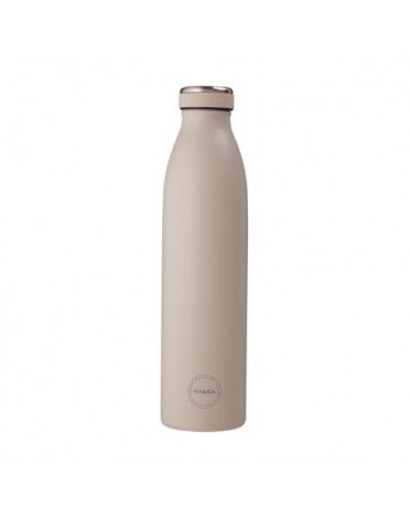 Aya&Ida,  Drinking Bottle, Vattenflaska med lock, 750 ml, Cream Beige