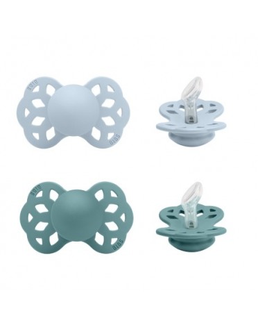 BIBS Infinity 2-pack, Storlek 1 (0-6 m), Anatomisk - Silikon