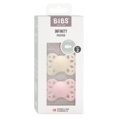 BIBS Infinity 2-pack,  Storlek 2 (6+ m), Symetrisk- Silikon