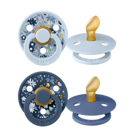 BIBS X LIBERTY, Colour 2-pack, Storlek 1 (0-6 mån), Ortodontisk - Latex BIBS X LIBERTY, Colour 2-pack, Storlek 1 (0-6 mån), Ortodontisk - Latex