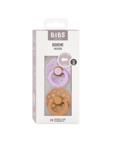 BIBS Boheme - 2 pack, Storlek 2 (6+ mån.), Rund - Latex,
