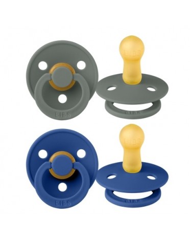 BIBS Colour - 2 pack, Storlek 2 (6+ mån.), Rund - Latex