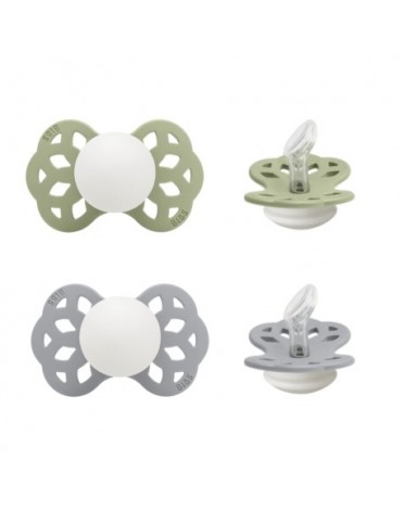BIBS Infinity 2-pack, Storlek 1 (0-6 m), Anatomisk - Silikon