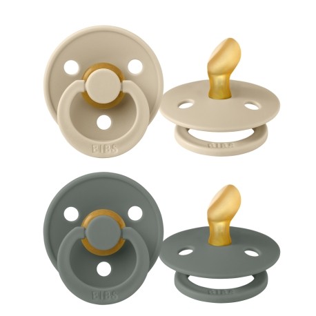BIBS Colour 2-pack,  Storlek 1 (0-6mån), Ortodontisk - Latex