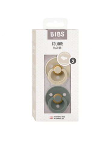 BIBS Colour 2-pack, Storlek 2 (6+mån), Ortodontisk - Latex