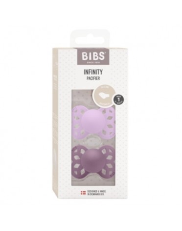 BIBS Infinity 2-pack, Storlek 1 (0-6 m), Anatomisk - Silikon