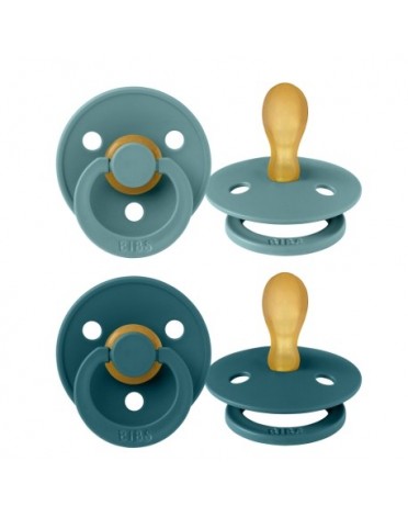 BIBS Colour 2-pack, Storlek 2 (6+mån), Symmetrisk - Latex